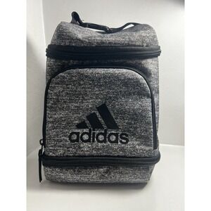 Adidas Excel Insulated Lunch Bag Gray Lunchbox Cooler Tote Meal Prep Picnic Kit